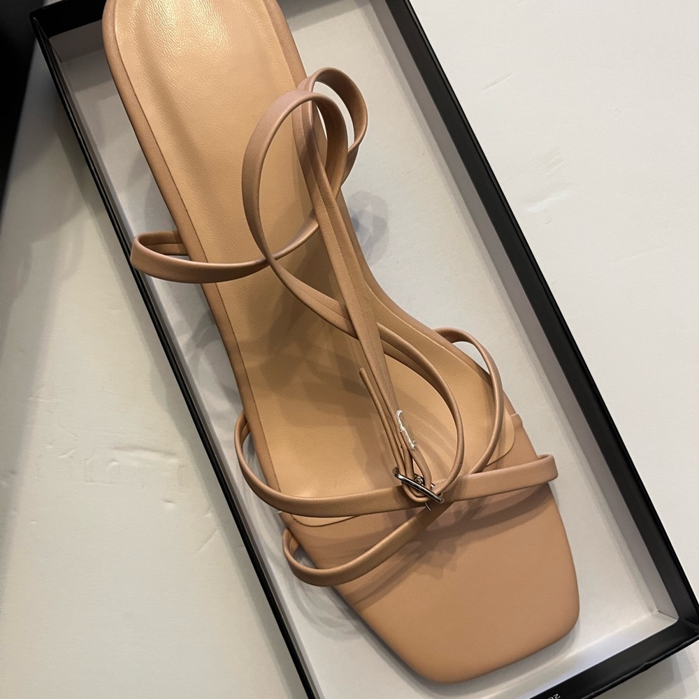 Elegant Nude Strappy Sandals